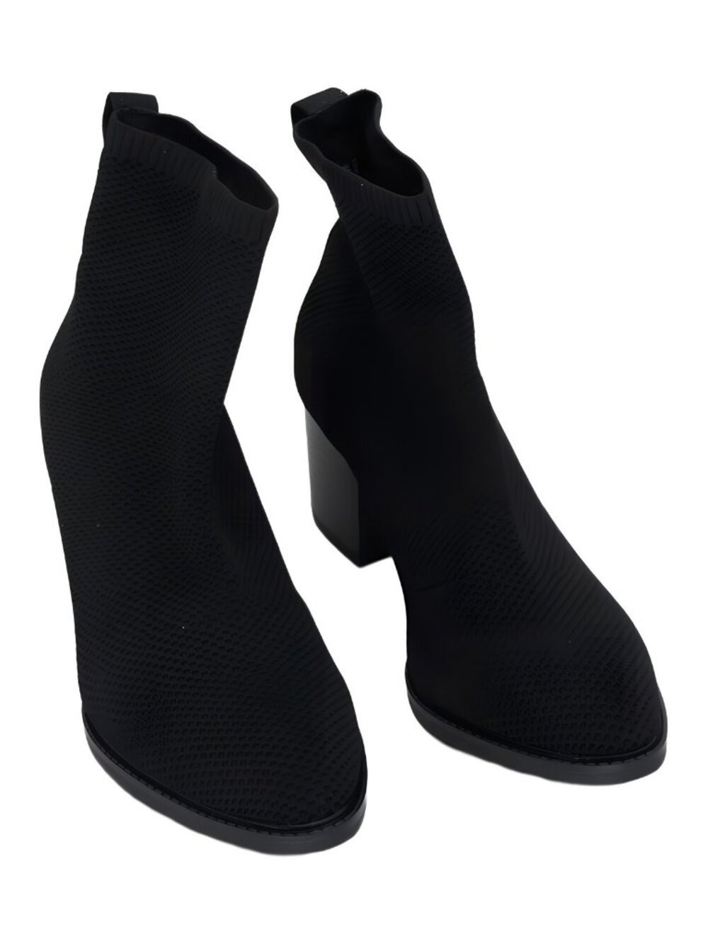 Style & Co Grantt Flyknit Booties Women's Black Knit 6.5